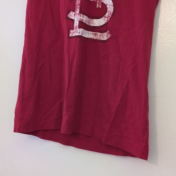 Red with White St Louis Short Sleeve‎ T-shirt Size L - Picture 3 of 9